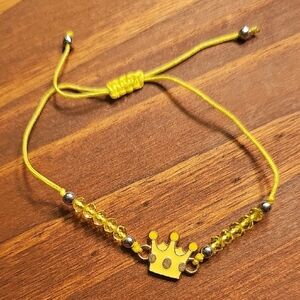 Yellow Crown Bracelet for Kids
